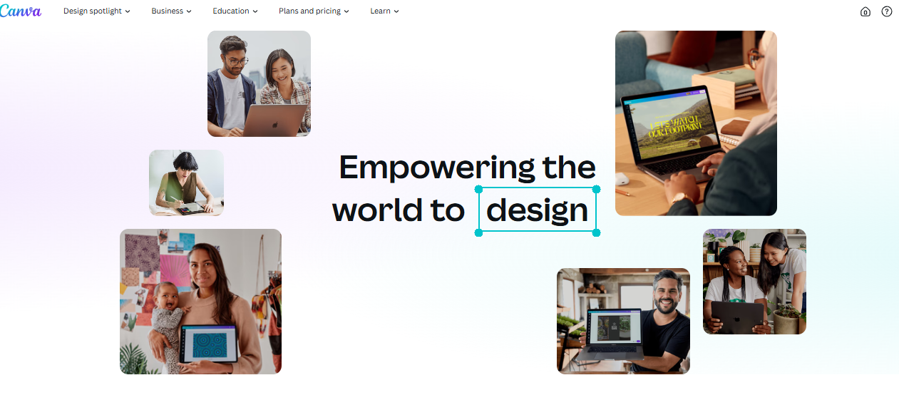 Canva design interface showing template creation possibilities for digital product sellers